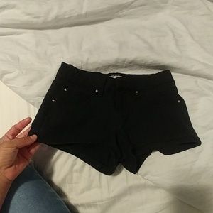 Black "Booty" Shorts in size Small